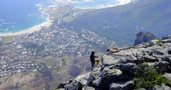 Abseiling Table Mountain