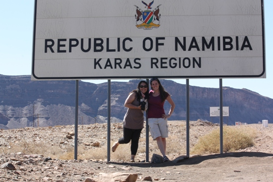 Namibia Border Post Overland through Africa Namibia Border Post