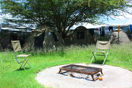 Campsite in Chobe National Park Campsite in Chobe National Park