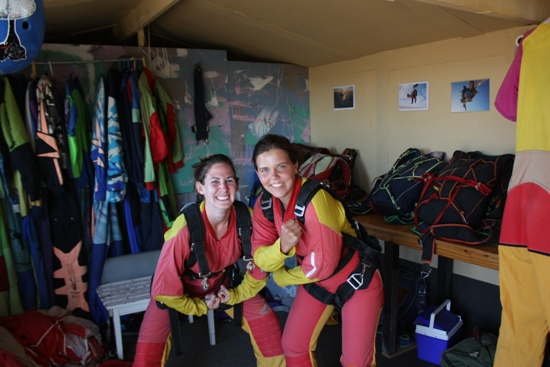 Preparing for the Skydive Skydive swakopmund namibia