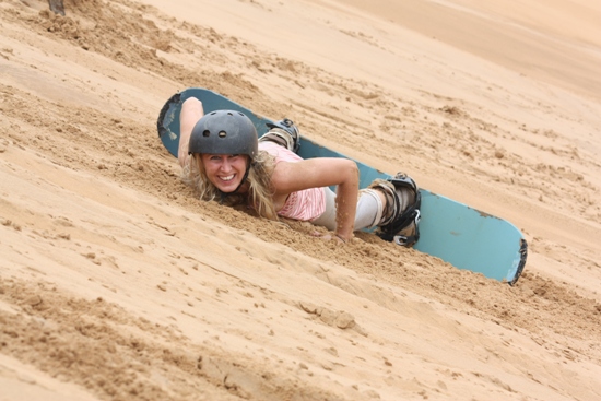 Sandboarding Bites the Dust sandboarding swakopmund namibia sand dunes