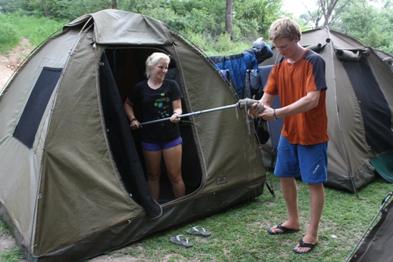 Overland camping not always luxury