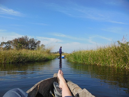 Central Africa Family Loop Tour in Photos Boat