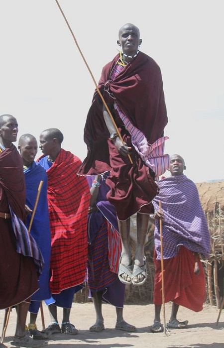 Best of South West Africa & Falls to Serengeti Tour in Photos_maasaijump