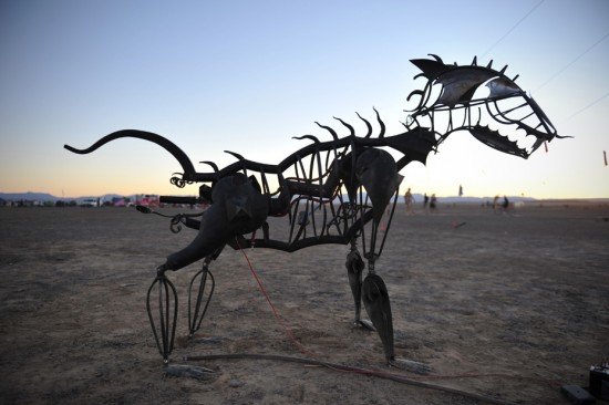 Metal Dog sculpture Metal Dog sculpture from AfrikaBurn 2011
