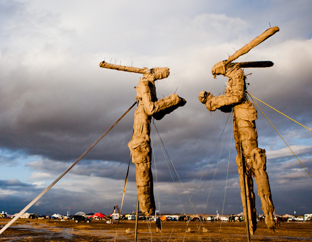 AfrikaBurn Tall Rabbits Tall Rabbit structures from AfrikaBurn 2012 by Jonx Pillemer