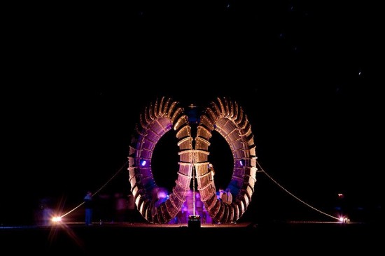 Huge Circular Rings An art installation from AfrikaBurn 2011. Photo by Jonx Pillemer