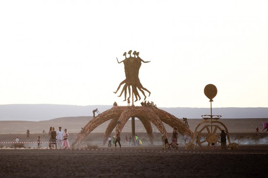 Running People A sculpture from AfrikaBurn 2011 photographed by Jonx Pillemer